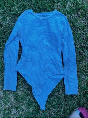 Mango Long-Sleeve Light Blue Kids One-Piece Bodysuit